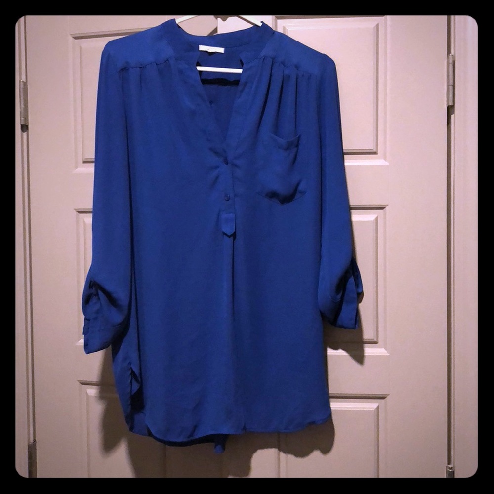 Pleione• Royal Blue Blouse size M